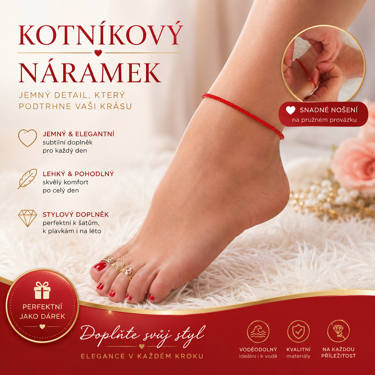 19. 8. proběhlo focení kotníkových náramků