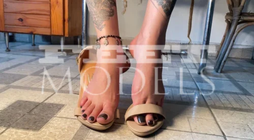 Fotografie feet modelky