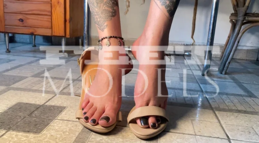 Fotografie feet modelky